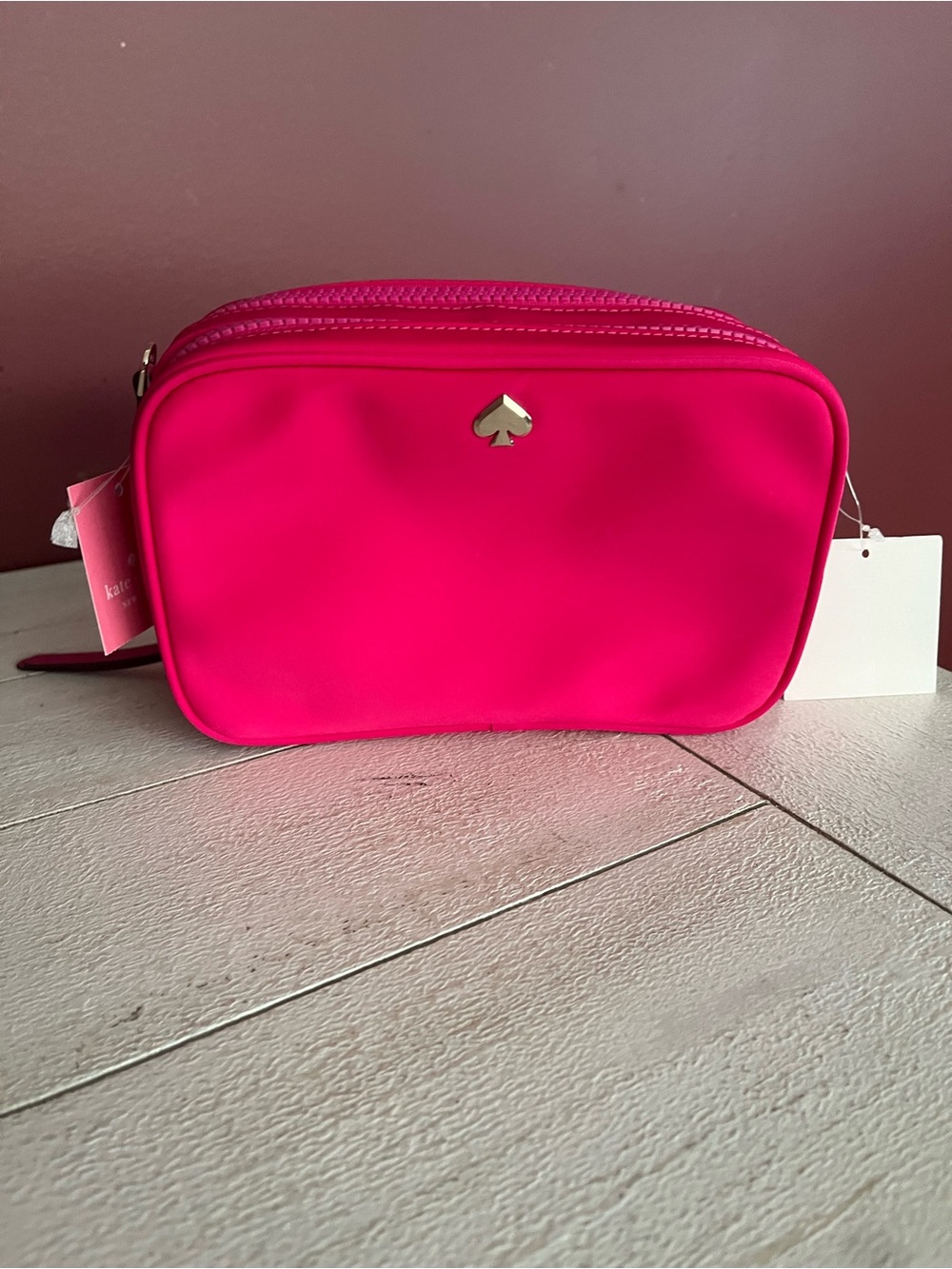 kate spade Jae Hot Pink Nylon Small Camera Crossbody Bag